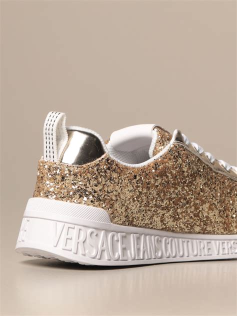 versace glitter shoes|Versace jeans couture.